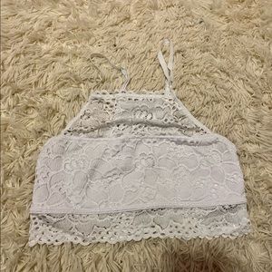 Halter lace bralette
